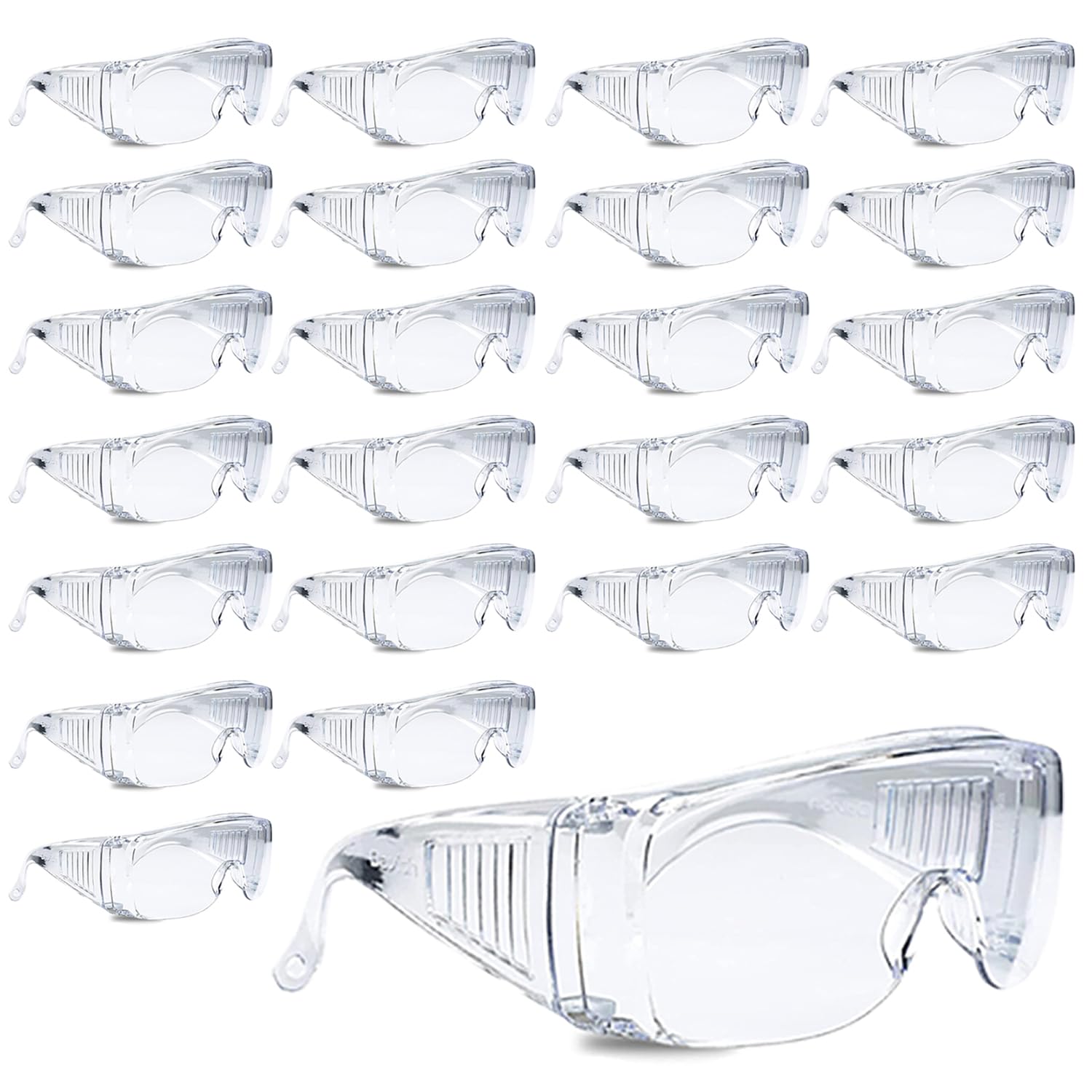 Aqulius Gafas de seguridad sobre gafas (antivaho y resistentes a los arañazos), protección ocular transparente - Gafas de seguridad OTG