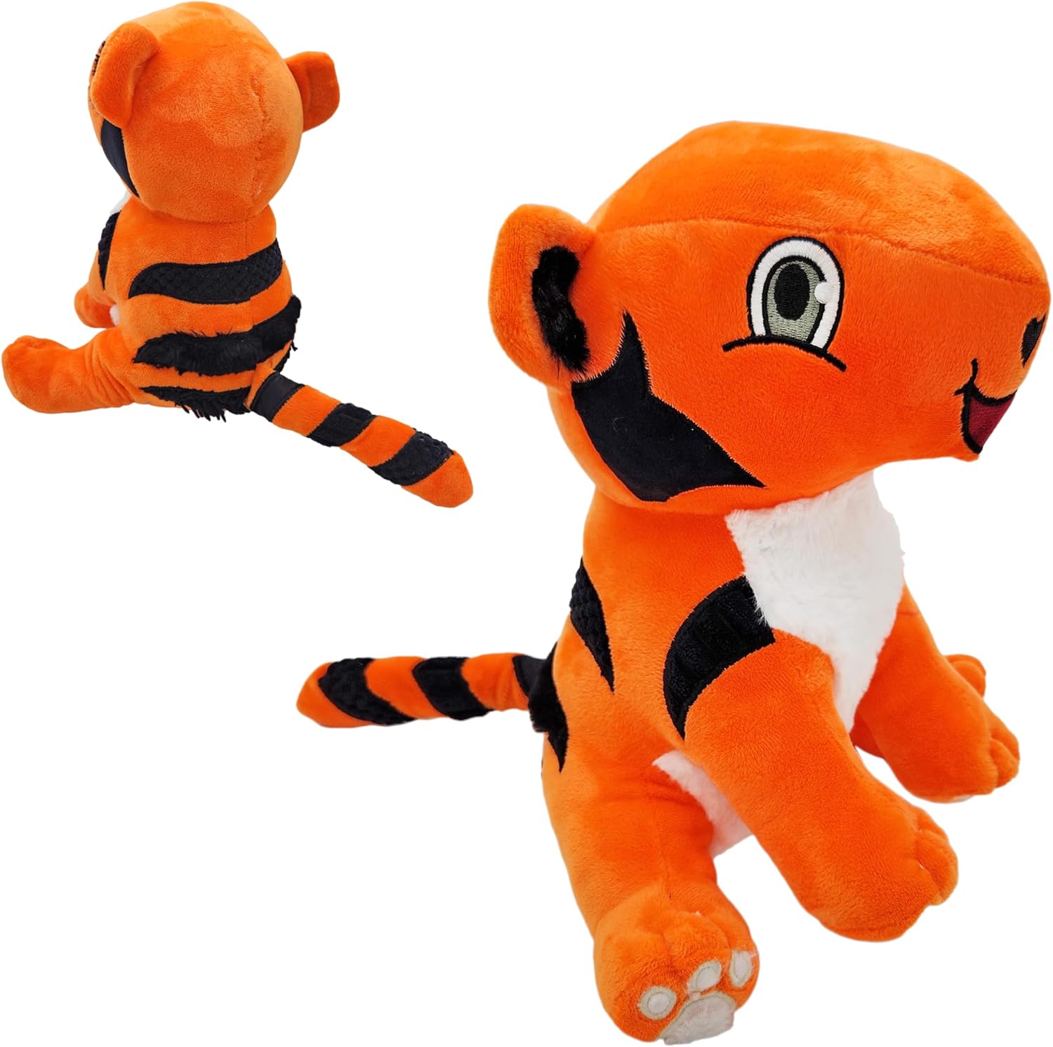 TAT The Weighted Sensory Tiger Plush, Stuffed Toy Designed by Autistic Child Artist Tiger Villec
