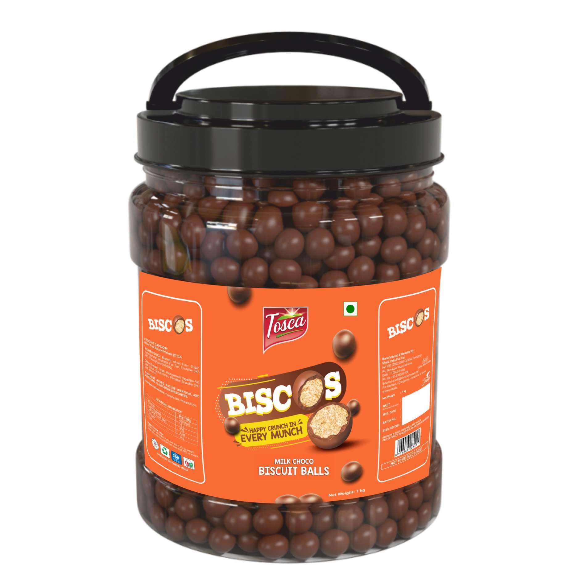 Tosca Biscos Chocolate Biscuit Balls | Delicious Chocolate Munchies for Snacking, Parties, and Gifting | Chocolate Balls, Chocolate Snacks | Crunchy and Chocolatey Treats (1 kg in a jar) (B0C7KMMKBR) Amazon Price History, Amazon Price Tracker