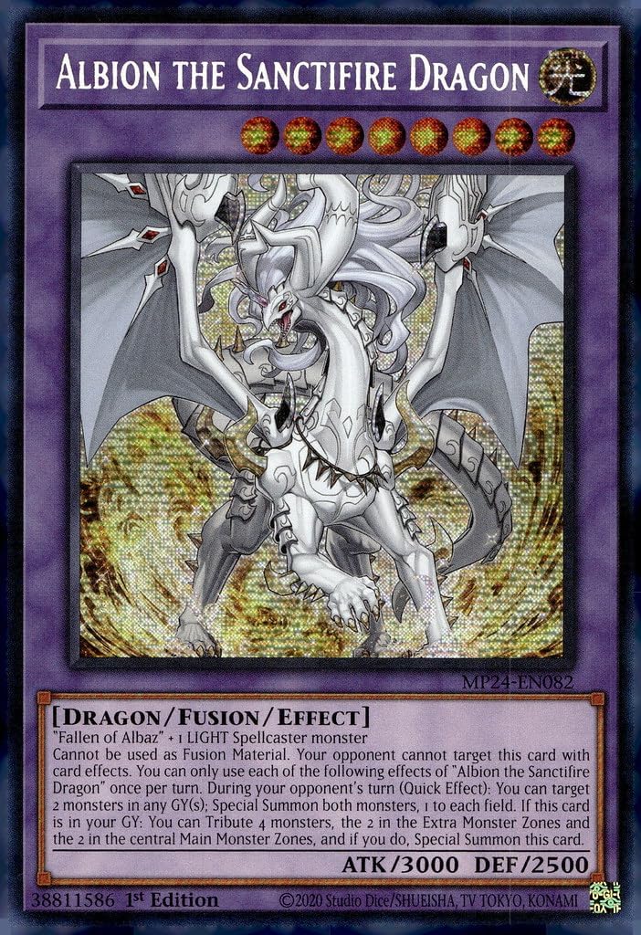 Albion The Sanctifire Dragon - MP24-EN082 - Prismatic Secret Rare - 1st Edition