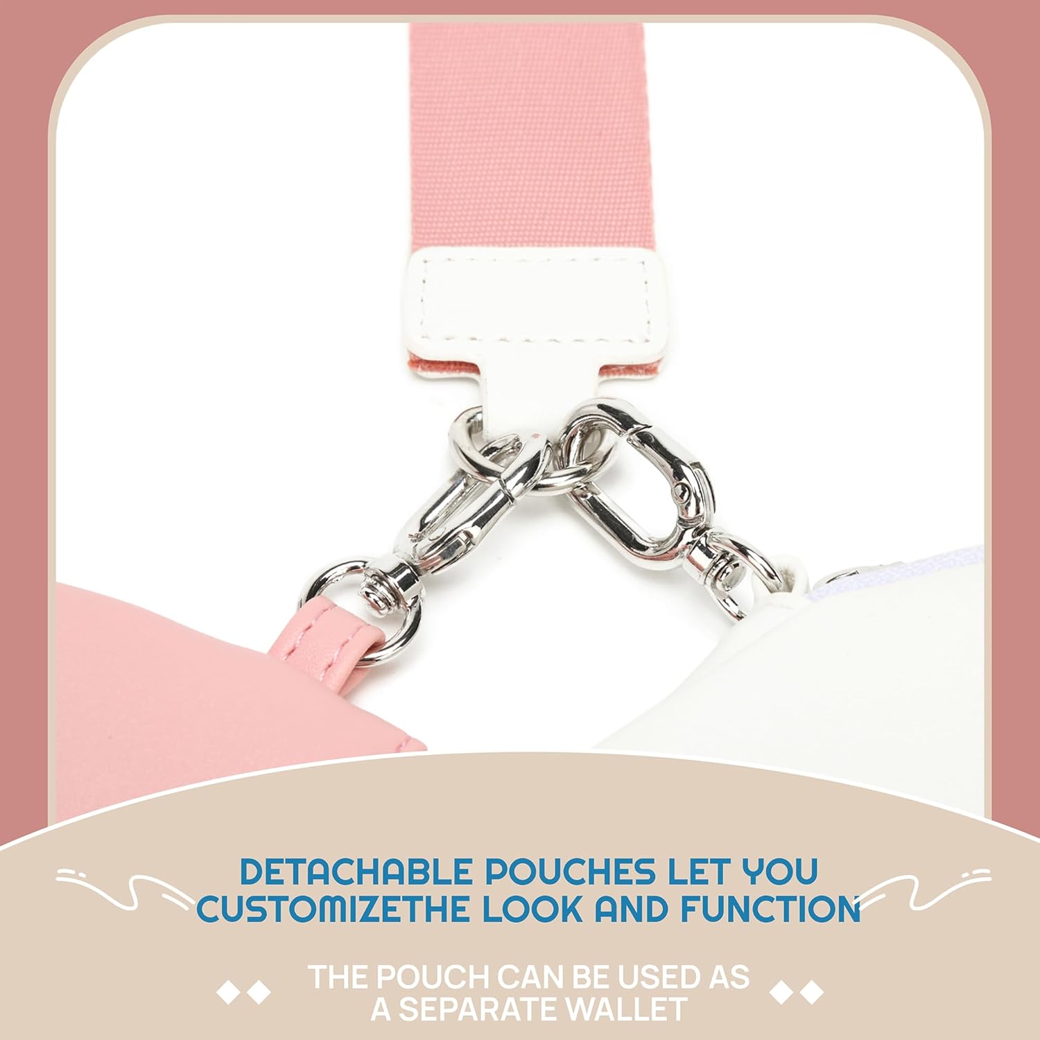 Dual Rosary Pouch Vegan Leather Wristlet Keychain Coin Purse Double Wallet Card Holder Rosary Case for Women Men - Image 3