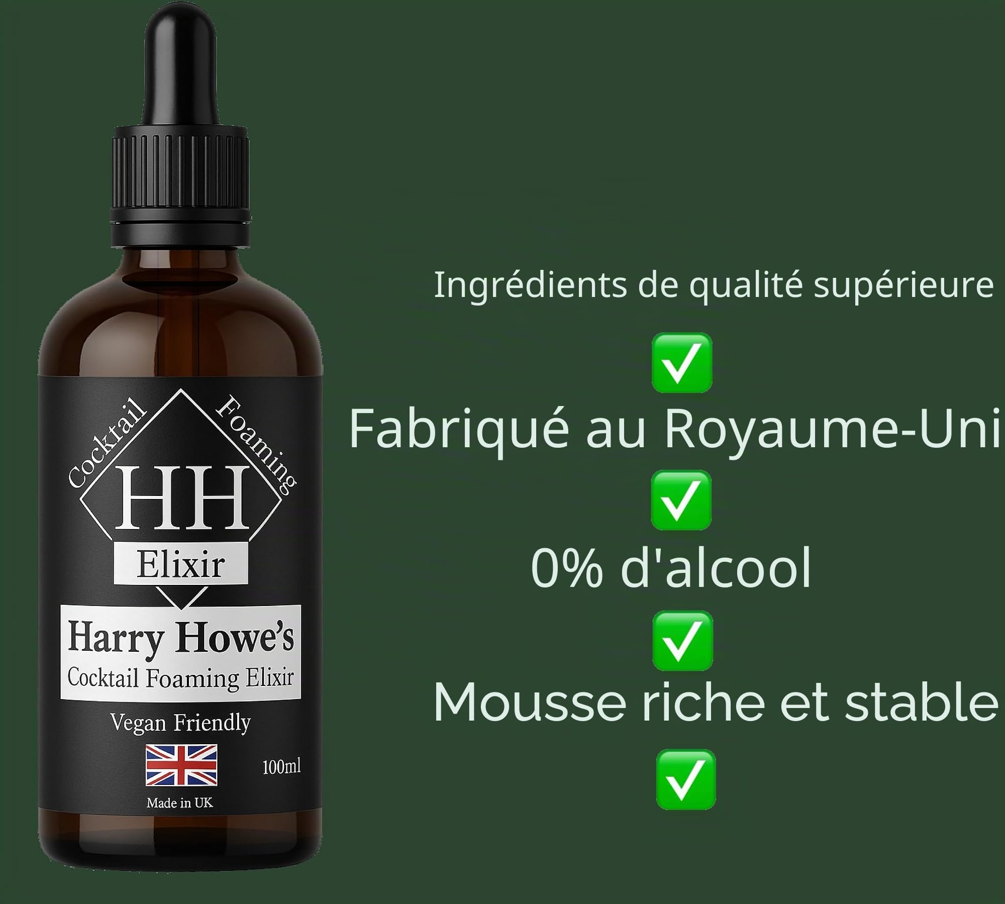 Elixir moussant cocktail Harry Howe