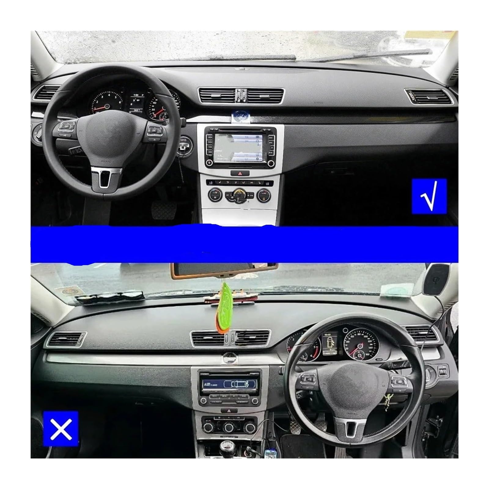 Auto Griglia Bocchette Aria Condizionata Per VW Per p&assat B6 B7 CC R36 2006-2014 Griglia Auto Nera Per Bocchetta Di Ventilazione Centrale Sinistra/destra Dell'aria Condizionata(LHD Piano 3pieces)