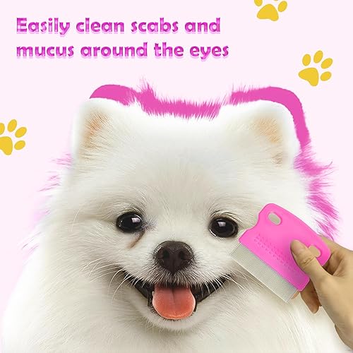 Miniatura 3 de Peine para pulgas para gatos y perros, paquete de 6 peines para piojos de mascotas, peine para pulgas, mascotas para mascotas pequeñas, medianas y