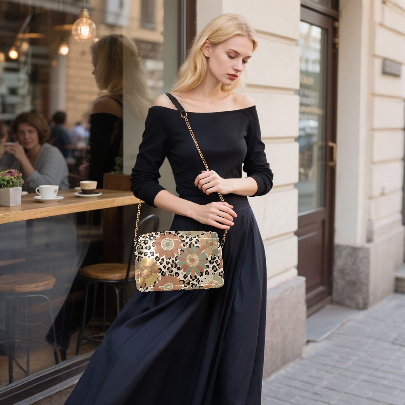 Bolsa lateral ligera para mujer, fácil de limpiar