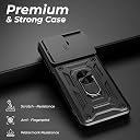 A rtistque Armor Bumper Back Case Cover for Oppo Reno 15 Pro 5G | Stylish Ring Holder & Inbuilt Stand | Sliding Camera Cover | Shockproof TPU Protective Design | Oppo Reno 15 Pro Back Cover - Black gallery image