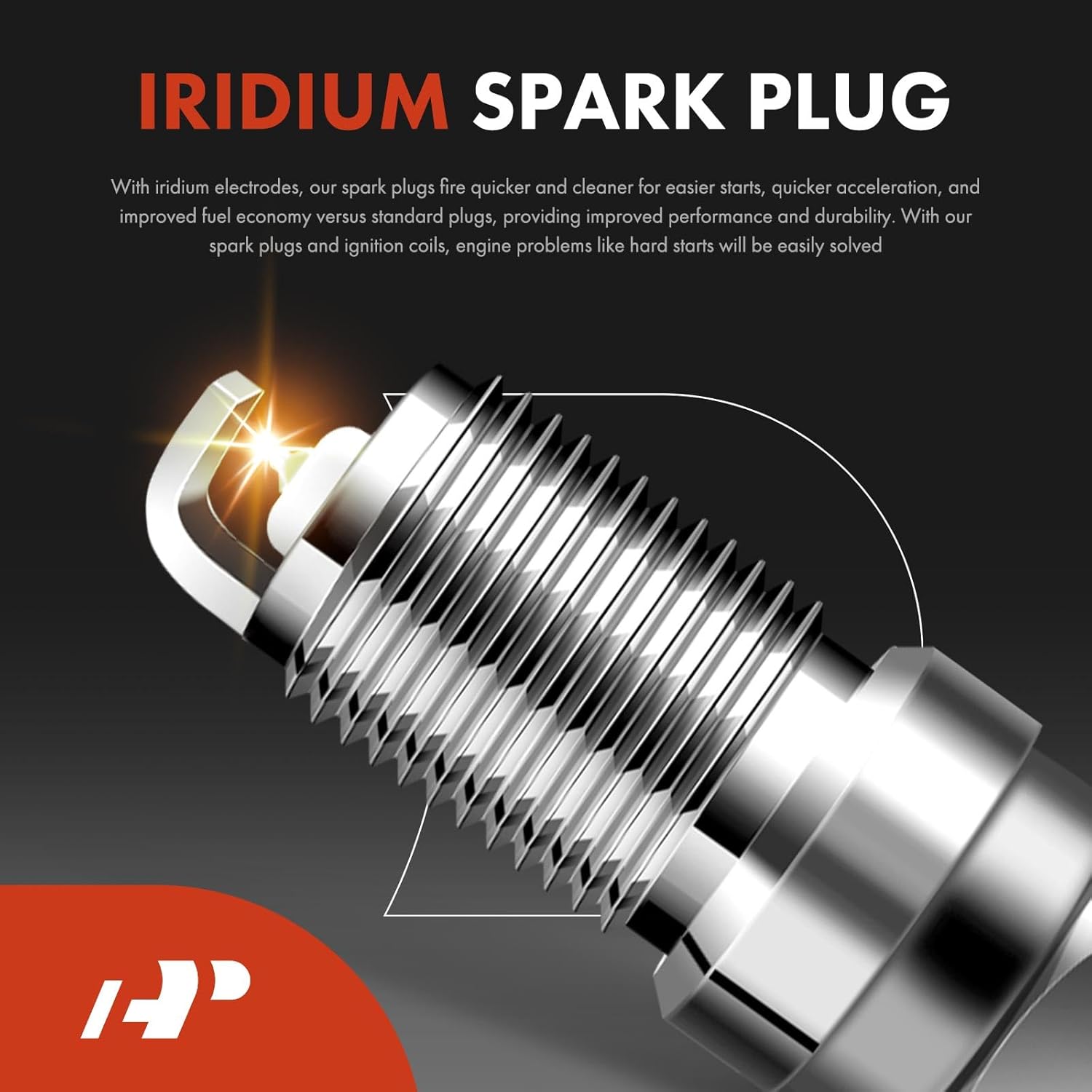 A-Premium Set of 8 Ignition Coil Pack and Iridium Spark Plugs Compatible with Ford F-250 Expedition Excursion E-150 E-250 E-350 Econoline Super Duty 5.4L 6.8L