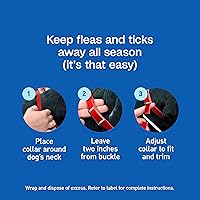Vista 9 de Collar de pulgas y garrapatas Adams Plus, Perro, S, Rojo