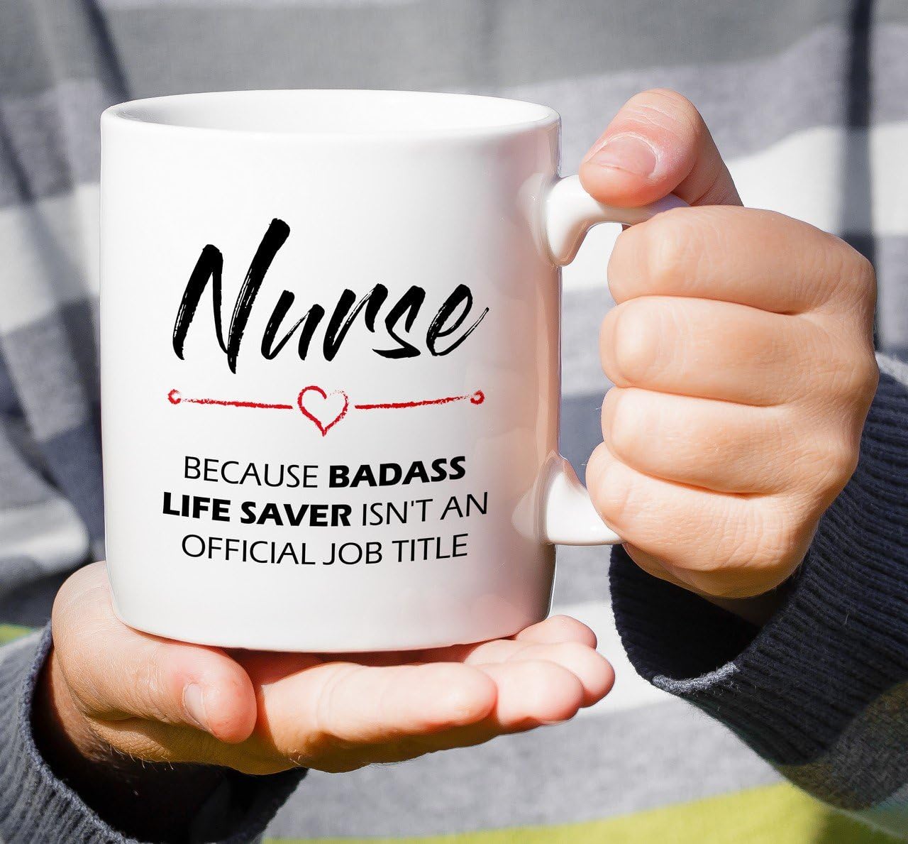 🔥 Hot Deals Retreez Funny Mug - Nurse cause Badass Life Saver isn't an Official Job Tittle 11 Oz Ceramic Coffee Mugs - Funny, Sarcasm, Inspirational birthday gifts for friends, coworkers, siblings, dad or mom.