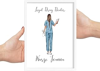 Nurse Gifts Personalised Nurse Print, Nurse Gifts for Women, Nurse Gifts Funny, Nurse Gifts for Her, Nurse Present for Nurse, Birthday Gift for Nurse, Thank You Nurse Gifts. Nurse Retirement.