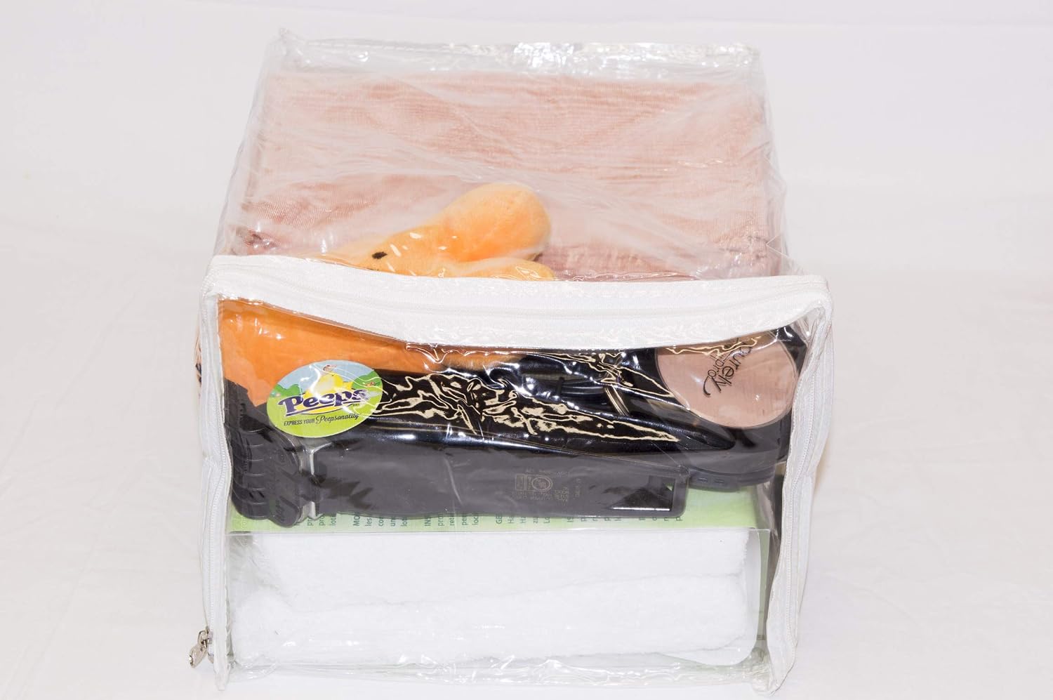 10-Pack Clear Vinyl Zippered Storage Bags 9 x 11 x 7 Inch