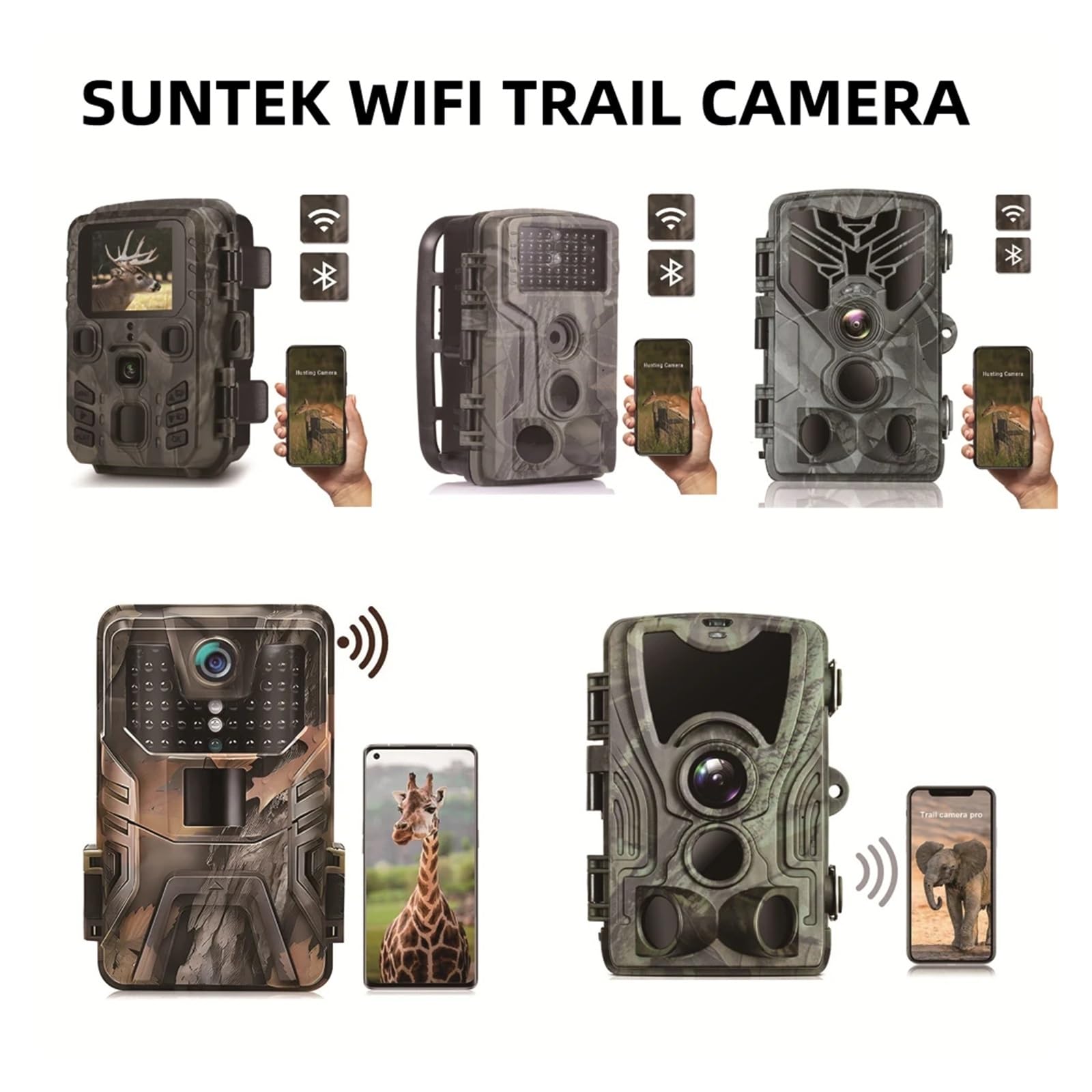 Zewnętrzna Aplikacja WIFI 4K/2,7K 36MP/24MP Kamera Obserwacyjna Wildlife Noktowizor Na Podczerwień Aktywowany Ruchem IP65 Pułapka Do Gier Wodoodporna WyraźNe Obrazy I Filmy(Light green)