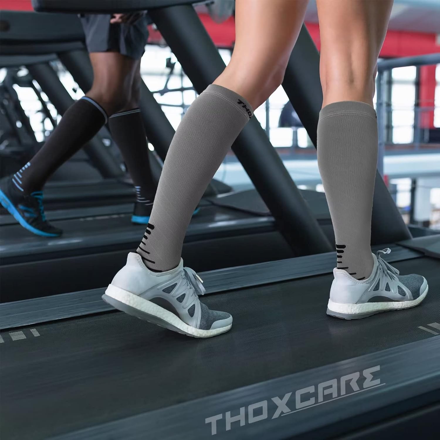 Compression Socks for Women Men 20-30 mmHg, Knee High Support Circulation Sock for Travel Sport Medical (1or 2Pair)