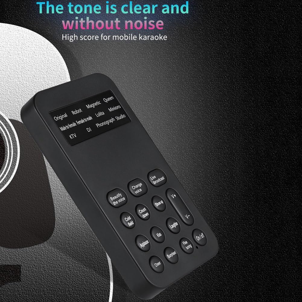 S9 Voice Changer 12 Modulateur de Voix avec Fonctions de Changement de Voix Réglables pour Téléphone, Ordinateur, Carte Son et Un Outil de Micro, Travail Soigné et
