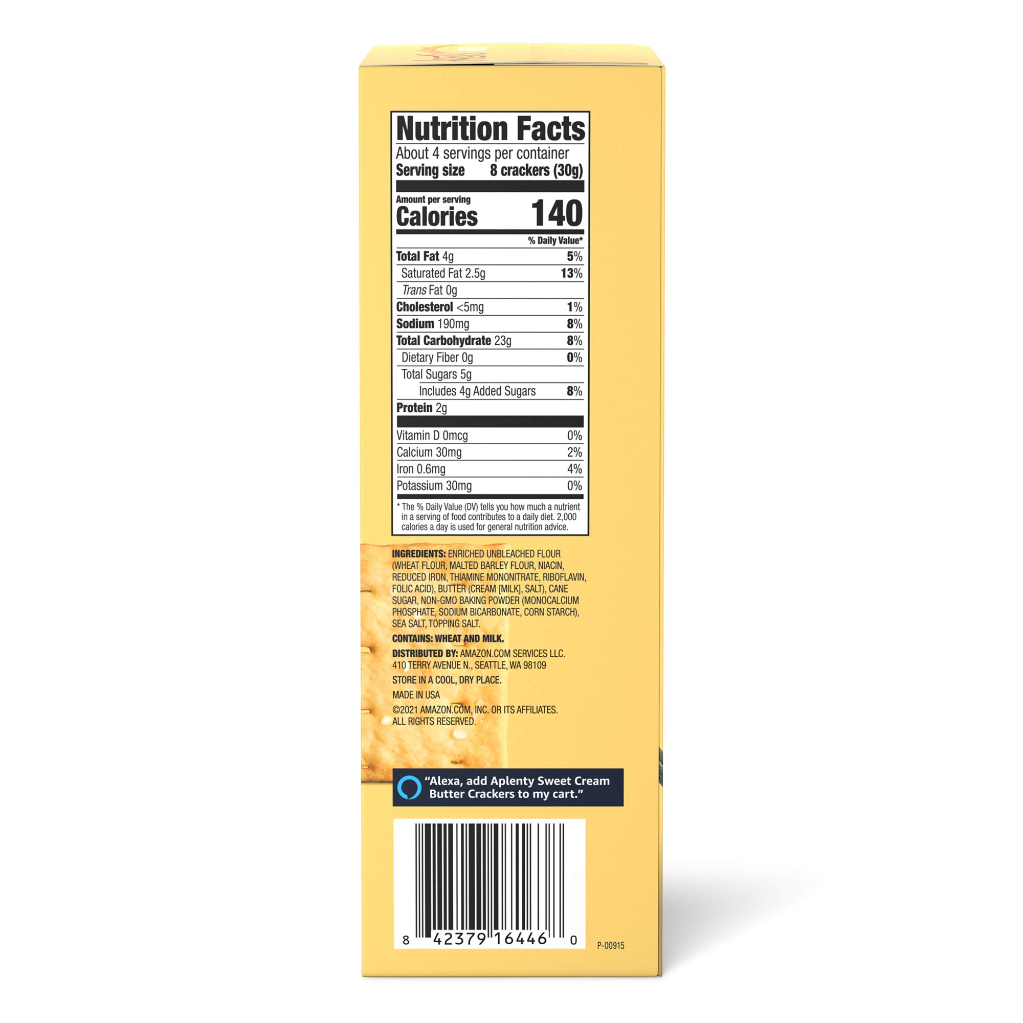Aplenty Sweet Cream Butter Crackers 4 oz — view 2