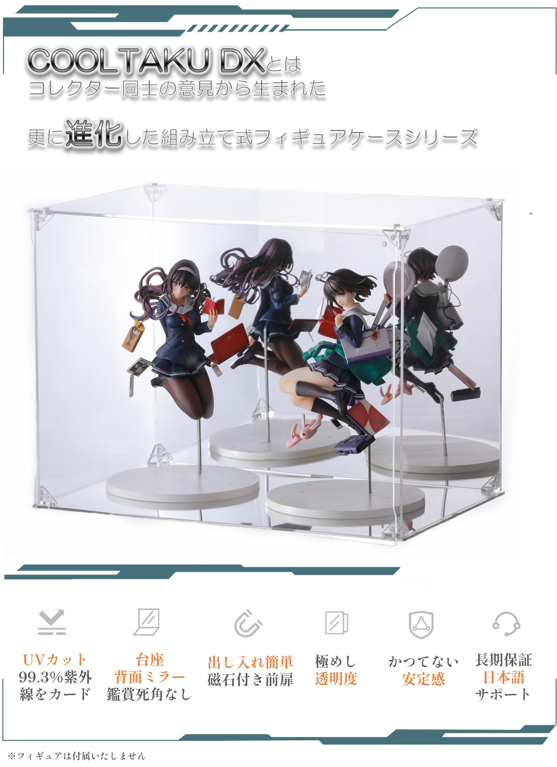 Amazon.co.jp: COOLTAKU フィギュアケース アクリル UVカット 台座