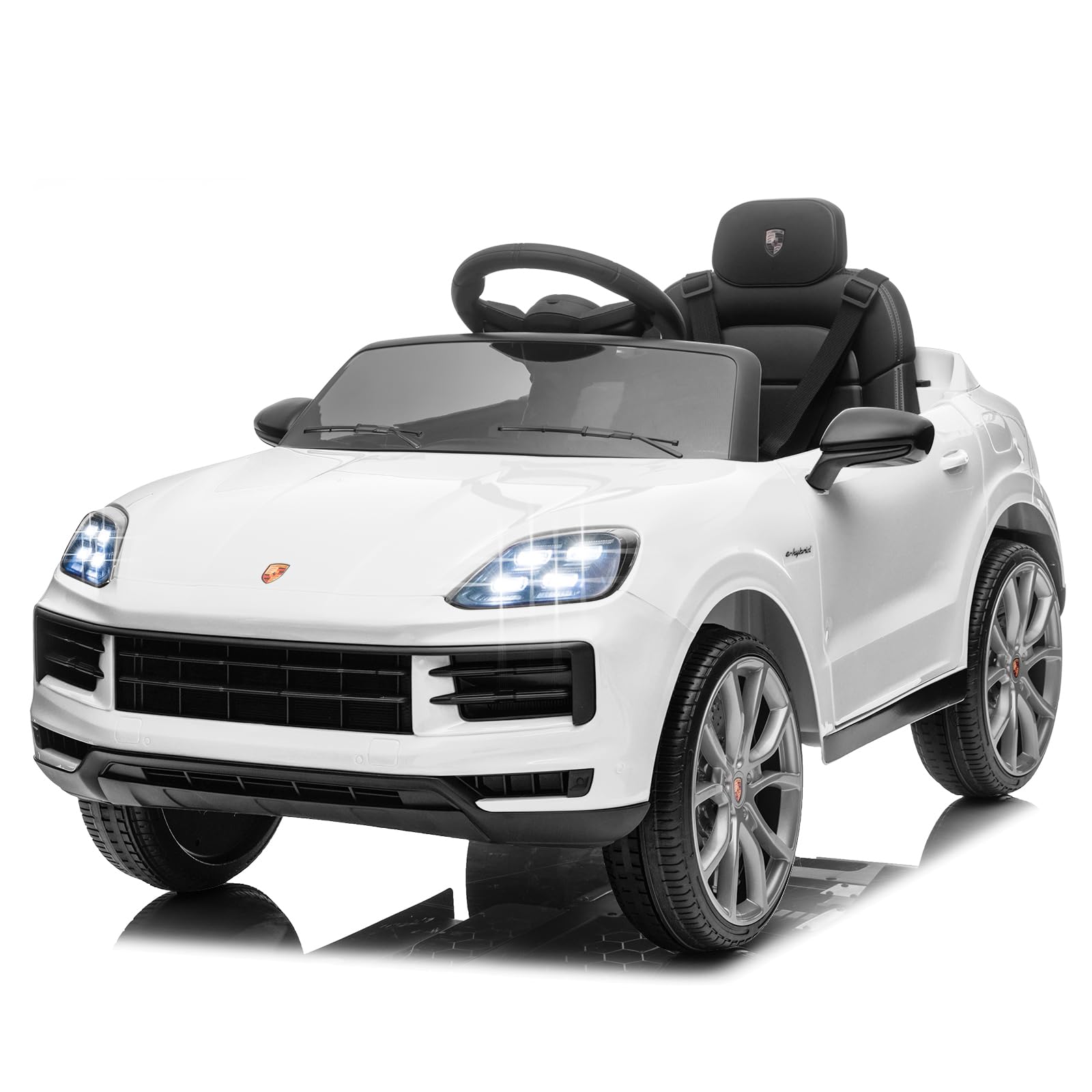 LALAHO Kinder Elektroauto 12V Kinderauto Elektrisch 2,4G-Fernbedienung, Elektrofahrzeuge 2-türig mit MP3, Musik, Hupe, LED-Leuchten
