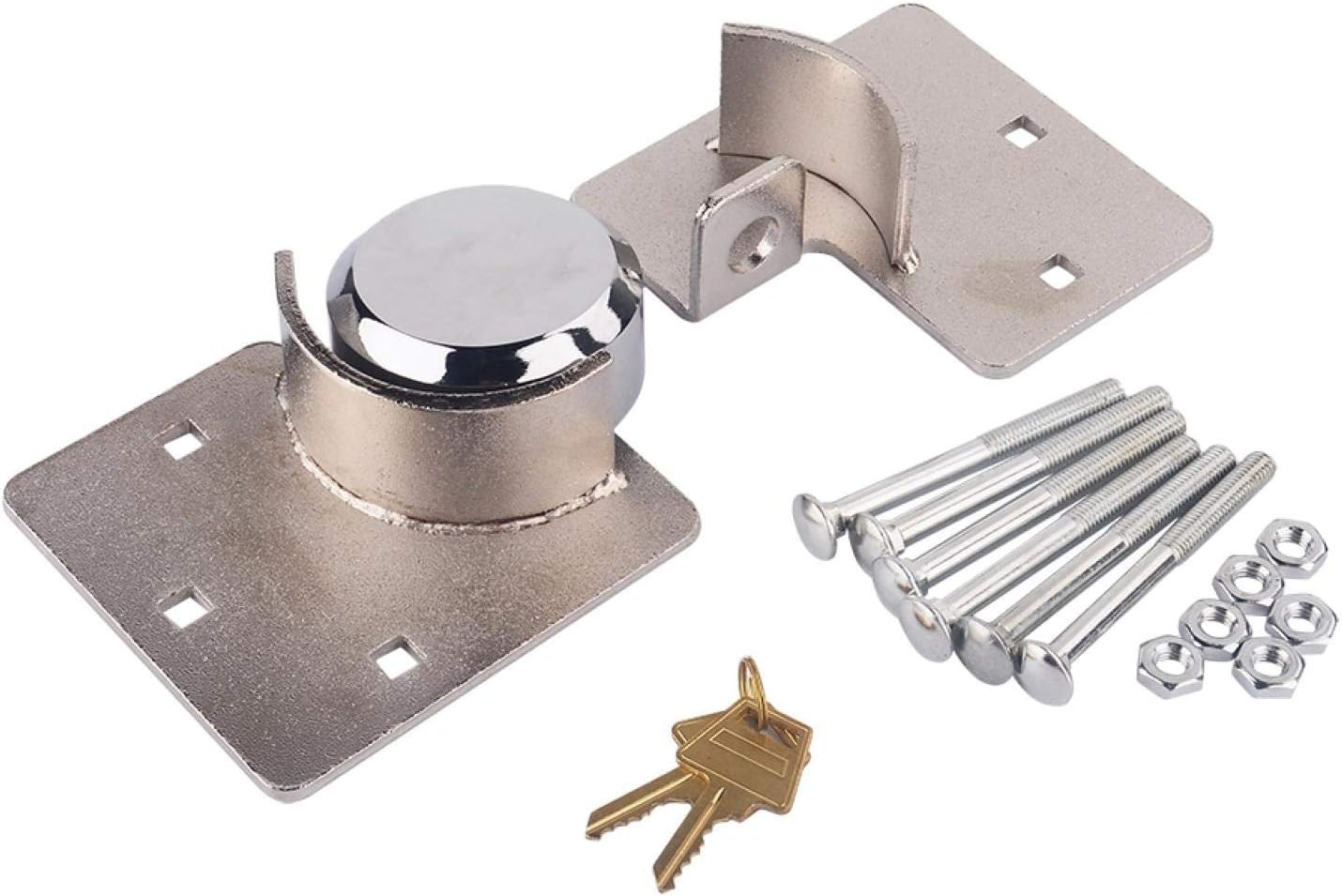 Security Padlocks for Doors, 73mm Heavy Duty Van Lock and Hasp, Padlock