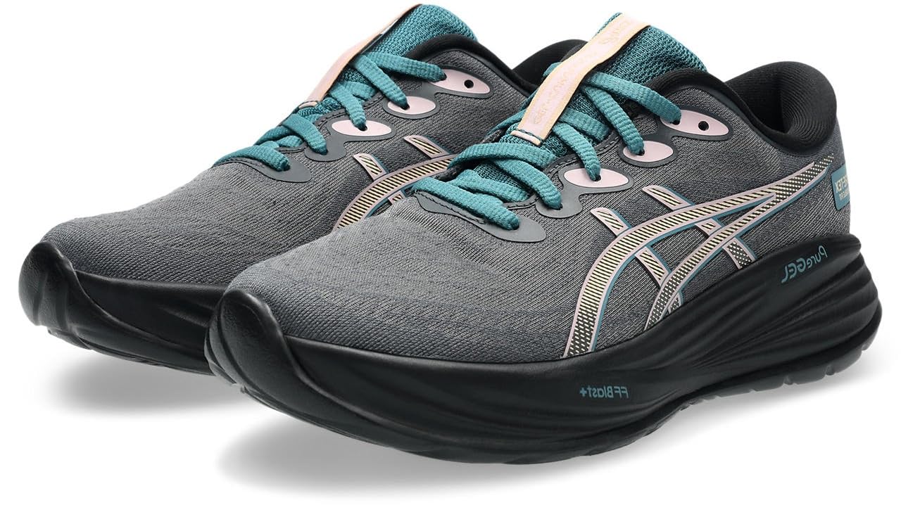 ASICS Womens Gel-Cumulus 27 GTX Sneaker, Carrier Grey Misty Pine, 10 UK
