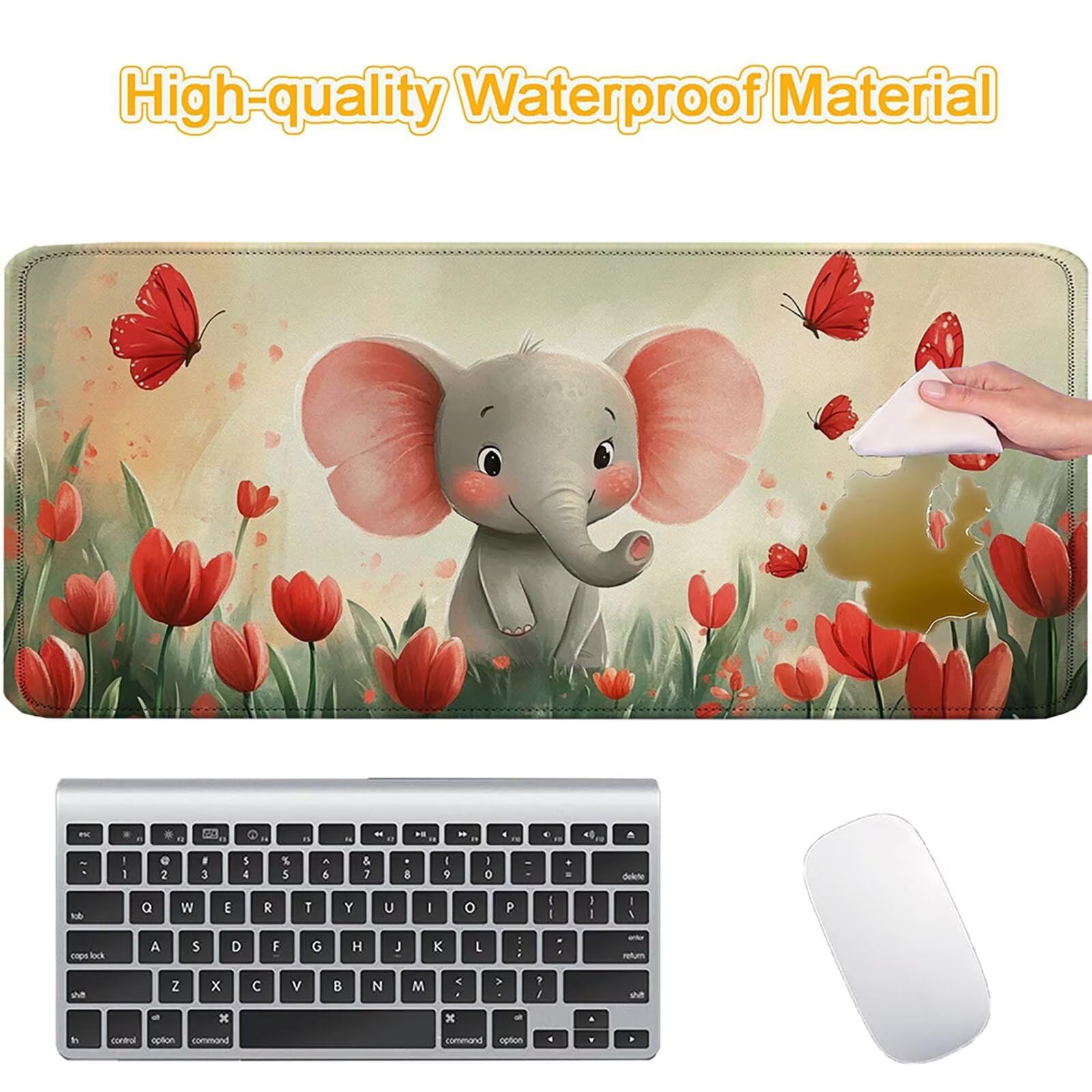 Tappetino Mouse 900x450mm | Superficie Ultra-Liscia, Farfalla 0-z334