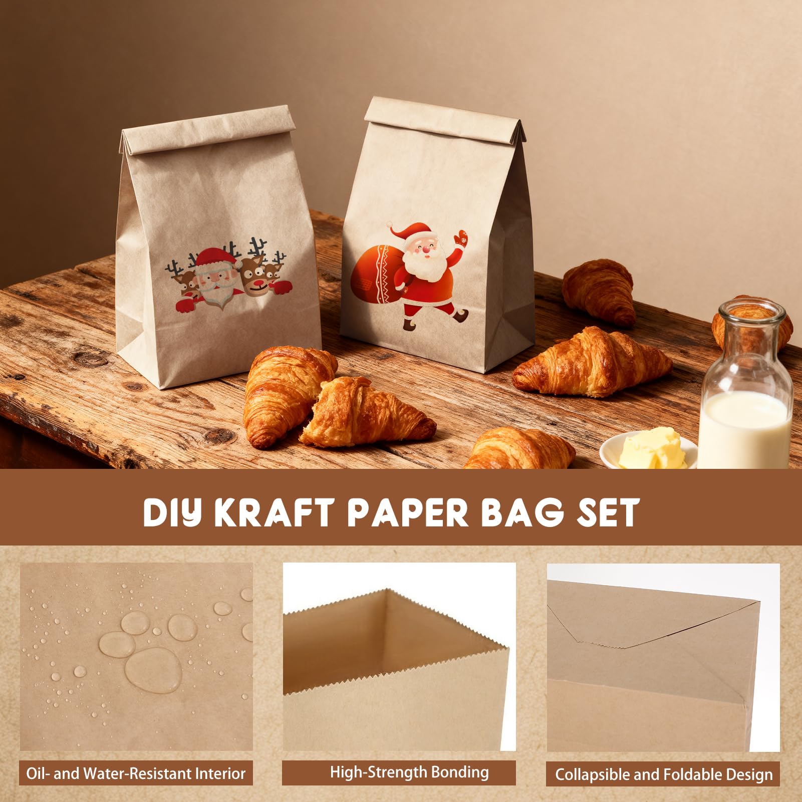 100 sztuk torebek papierowych