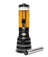 Torre Chopp 2 L Base Giratória Copo Removível 2 Refil Preto