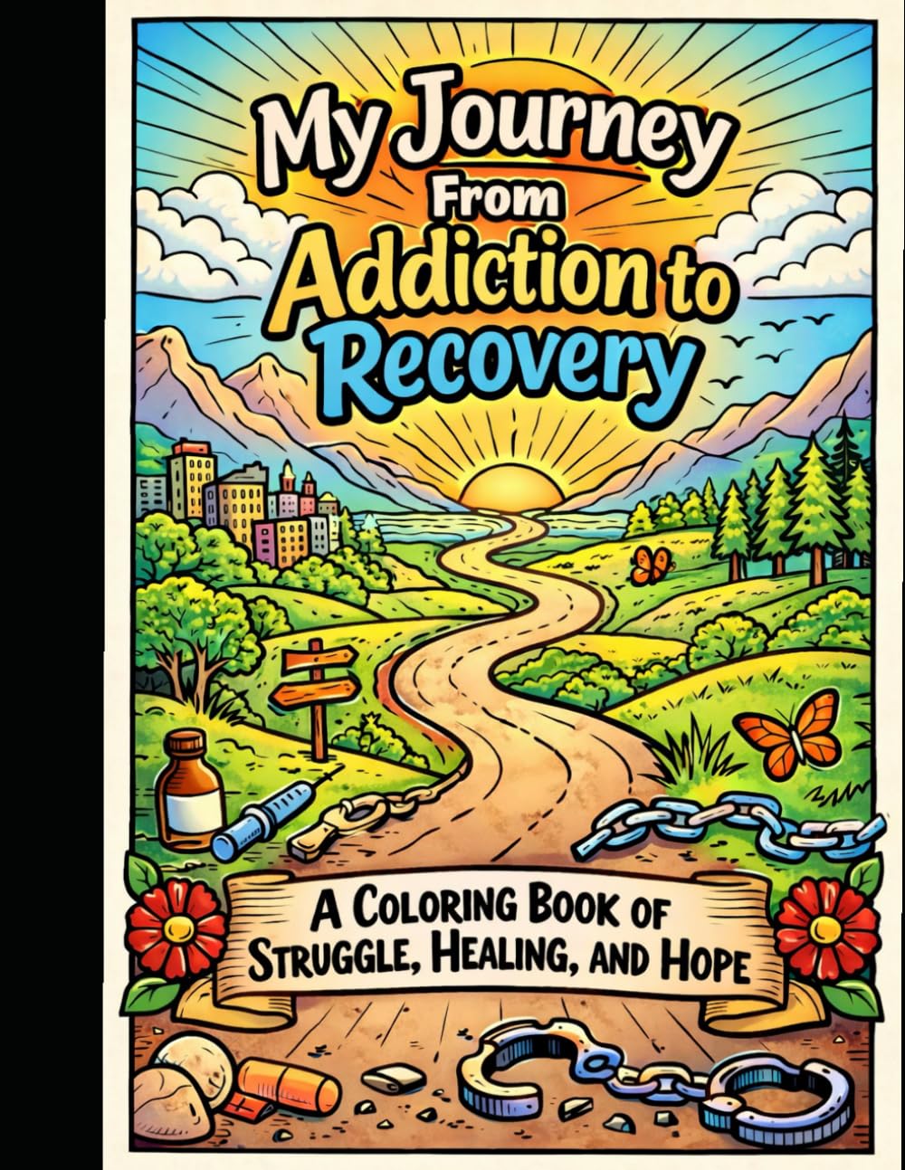 My Journey From Addiction to Recovery: A Coloring Book of Struggle, Healing, and Hope