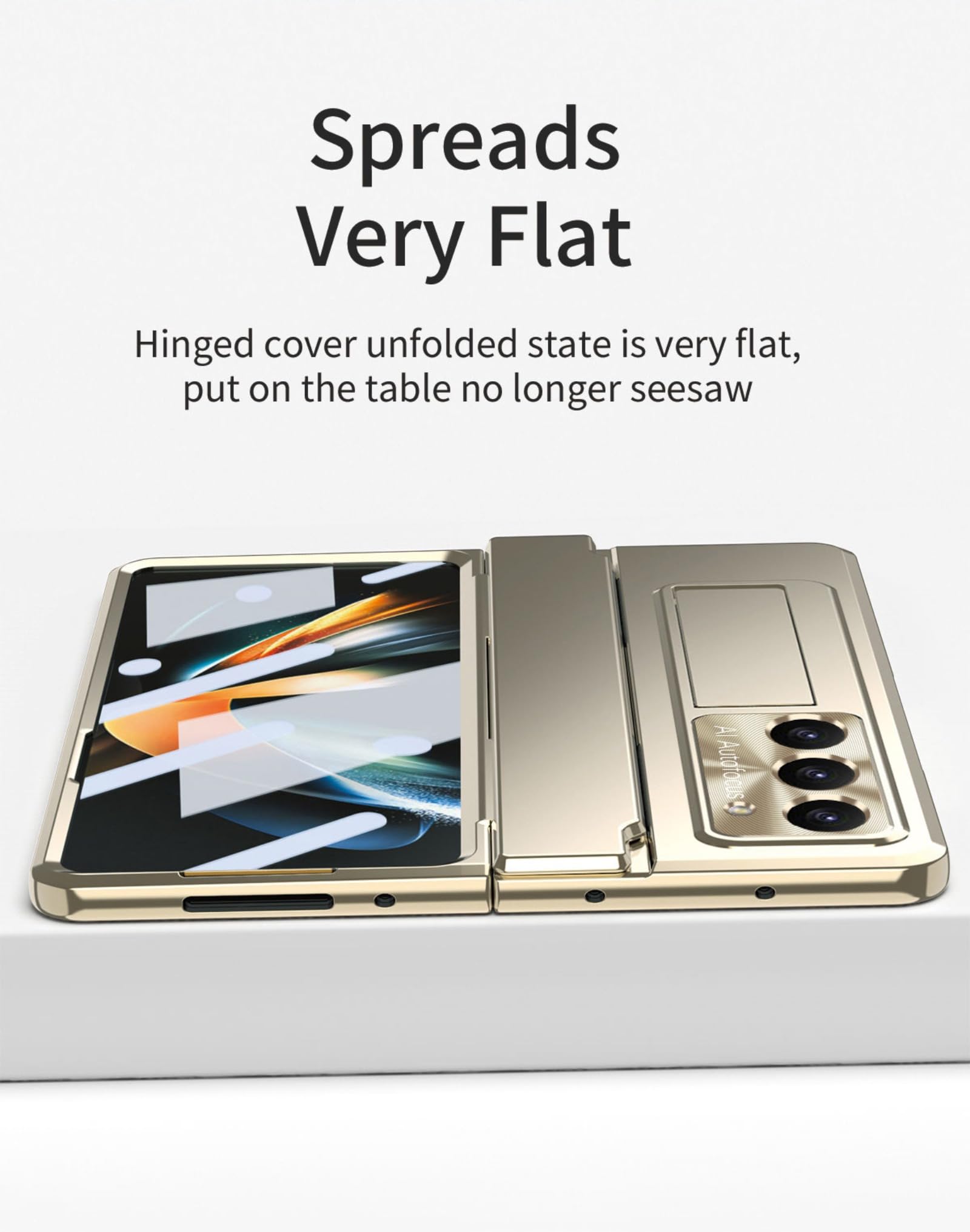 custodia protettiva cerniera per Samsung Galaxy Z Fold 8 Ultra | sentirsi bene, con pellicola del telefono, protezione dell'obiettivo, con slot per penna (senza penna)