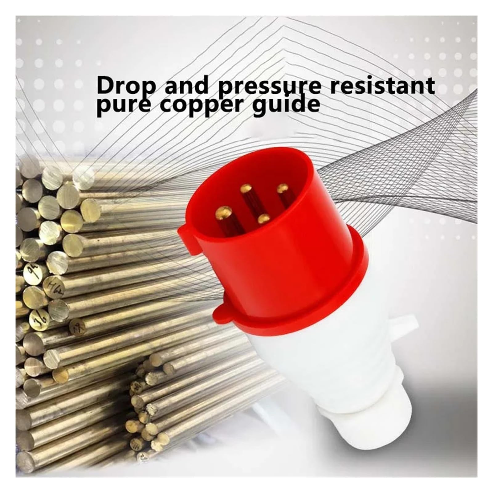 Enchufe industrial IP44 resistente al agua, conector de 3 pines, 4 pines, 5 pines, 16 A/32 A, conexión eléctrica, montaje en pared (enchufe montado en panel, 16A-4P)