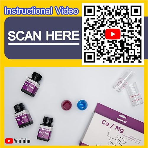 Miniatura 7 de Monitor Calcio/Magnesio ALTA Salinidad (Salinidad > 5 PPT) Kit de prueba (120 Pruebas) - Monitorear la calidad del agua de acuarios y acuicultura