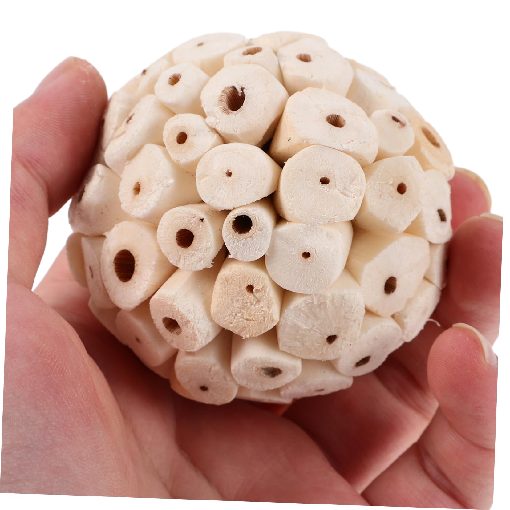 BESPORTBLE 30piezas Juguetes Naturales De Forrajeo y Masticación para Pájaros Conejos y Hámsters Juguetes Comestibles para Mascotas para Salud y Entretenimiento