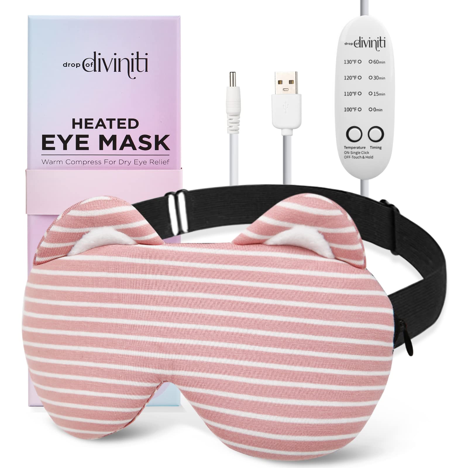 DROP OF DIVINITI Heated Eye Mask (Pink Cat)