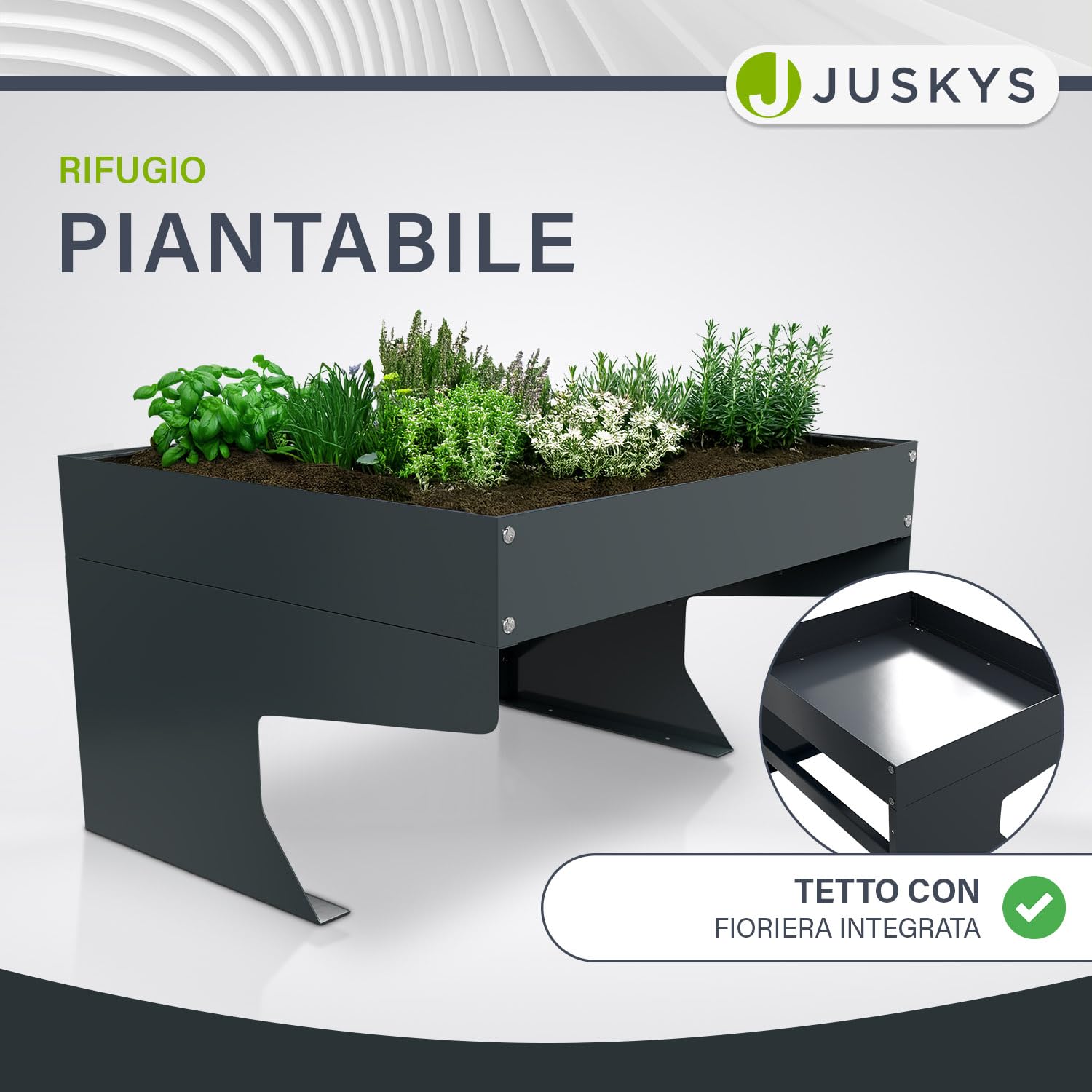 Juskys garage per robot tagliaerba - copertura resistente alle intemperie - protezione UV - compatibile con modelli universali - facile montaggio
