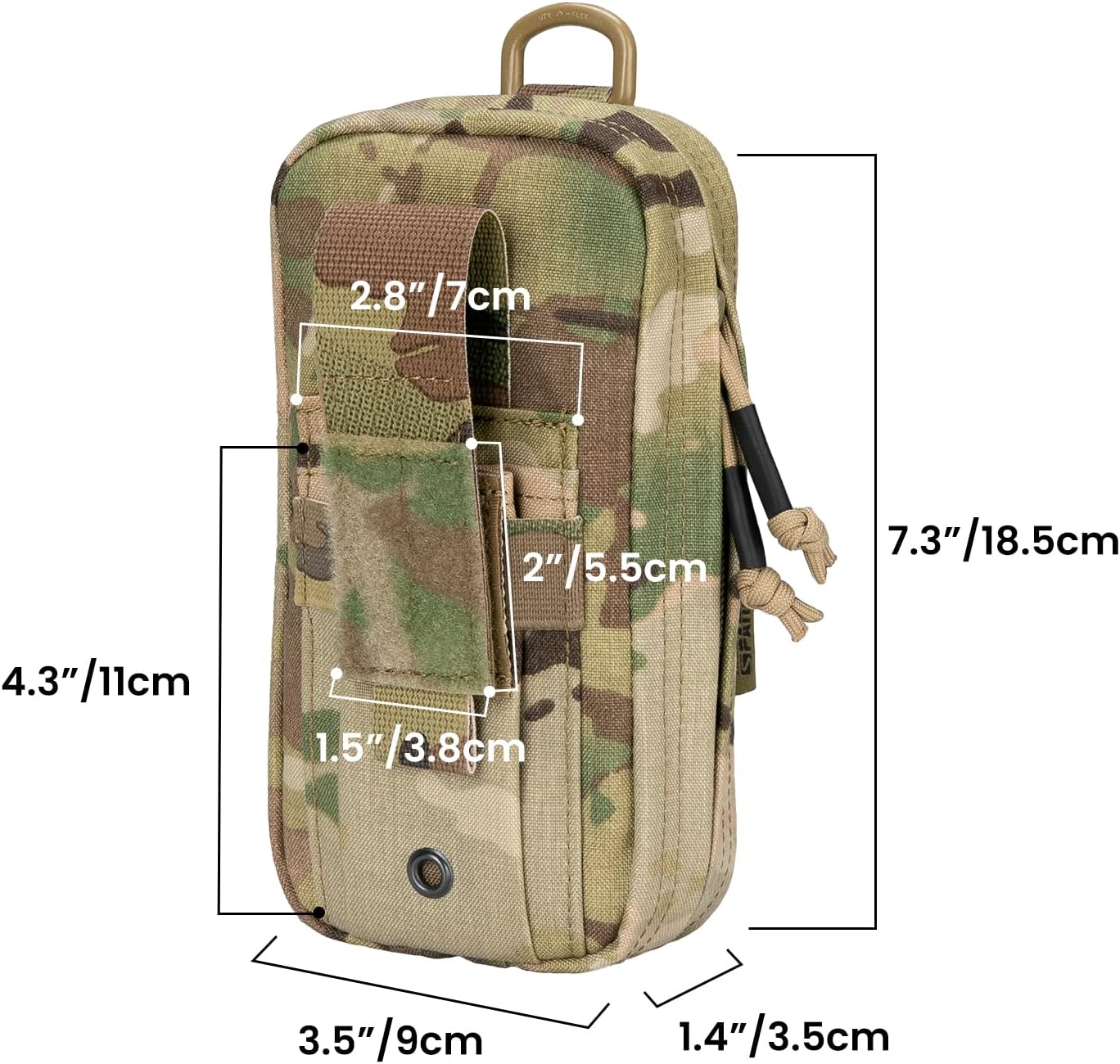EXCELLENT ELITE SPANKER Quick Access Molle Ifak Pouch Tactical First Aid Pouch EMT Medical Pouch Bag with Tourniquet Holder
