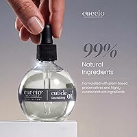 Vista 3 de Cuccio Naturale Aceite revitalizante para cutículas de melocotón y vainilla, tratamiento hidratante para cutículas secas y dañadas y uñas finas, sin