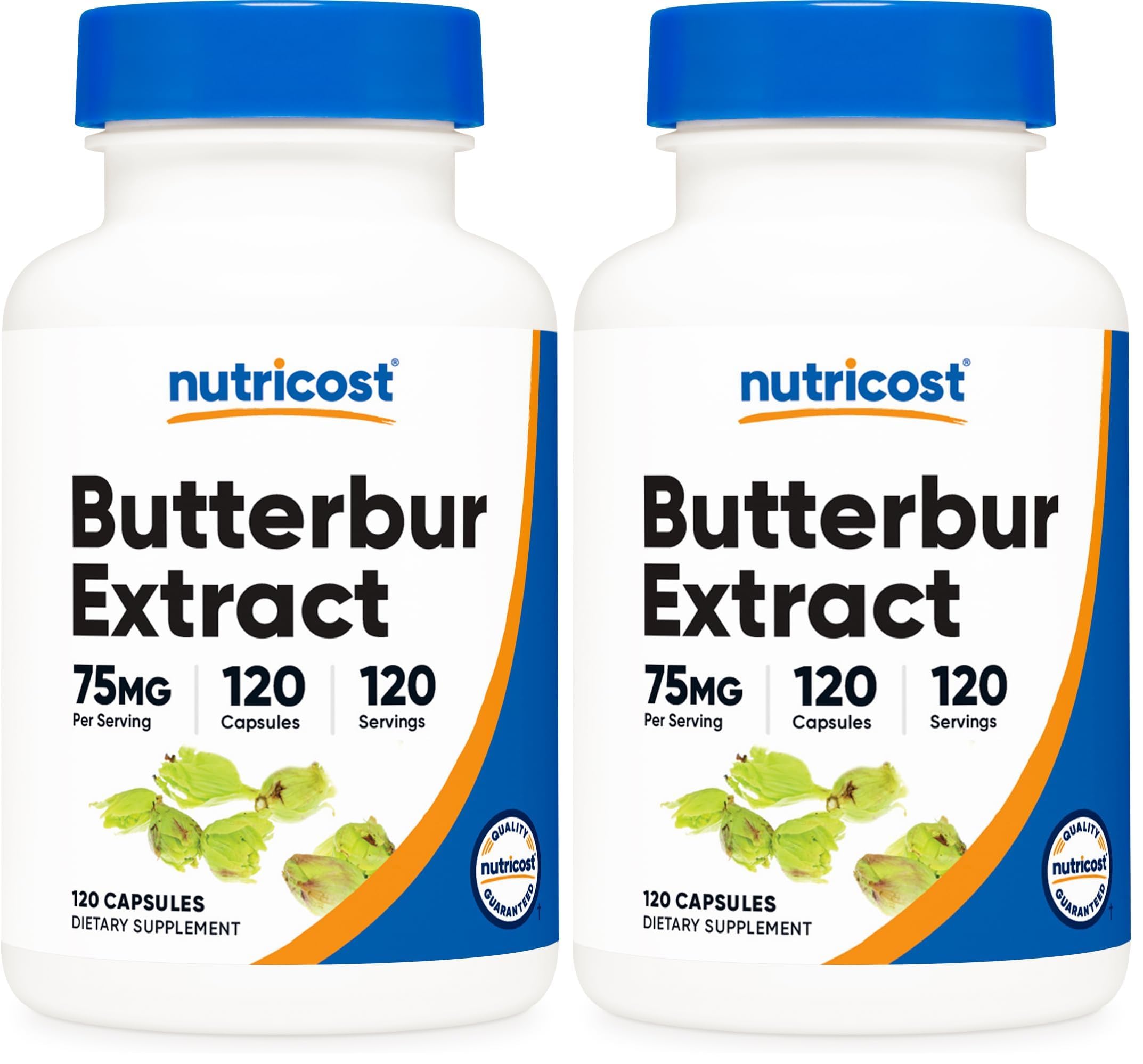 Nutricost Butterbur Extract Capsules (75mg) 120 Capsules, Gluten-Free (Pack of 2) 120 Count (Pack of 2)