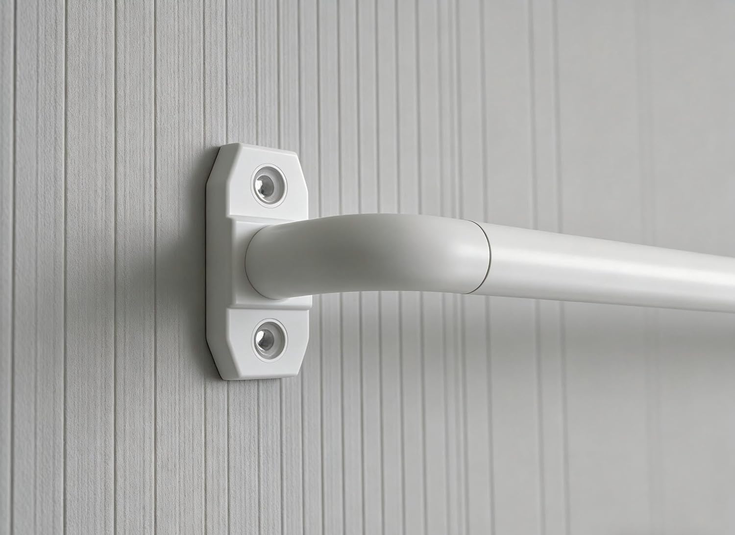 2 Pack Small Curtain Rods Adjustable 18-32 Inch, White Sash Rod for French Doors Windows,5/8 In.Diameter