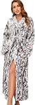 RONGTAI Femmes Peignoir Dames Fleece Plush Chaud longues robes