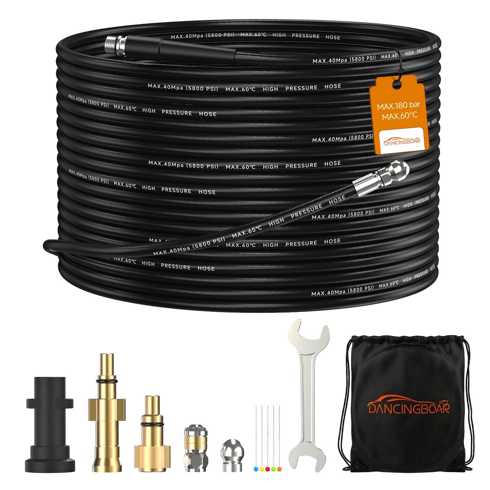 30M Deboucheur Canalisation Haute Pression Pour Karcher K2-K7