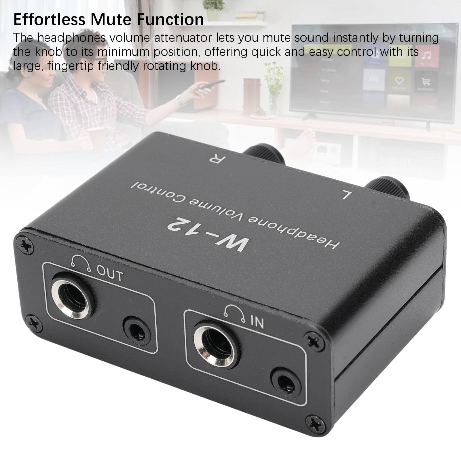 JAOCDOEN Headphones Volume 3.5mm 6.35mm Stereo Volume Controller 1/4 Inch 1/8 Inch Inline Volume Control Headphones Volume Attenuator for Interference Isolation