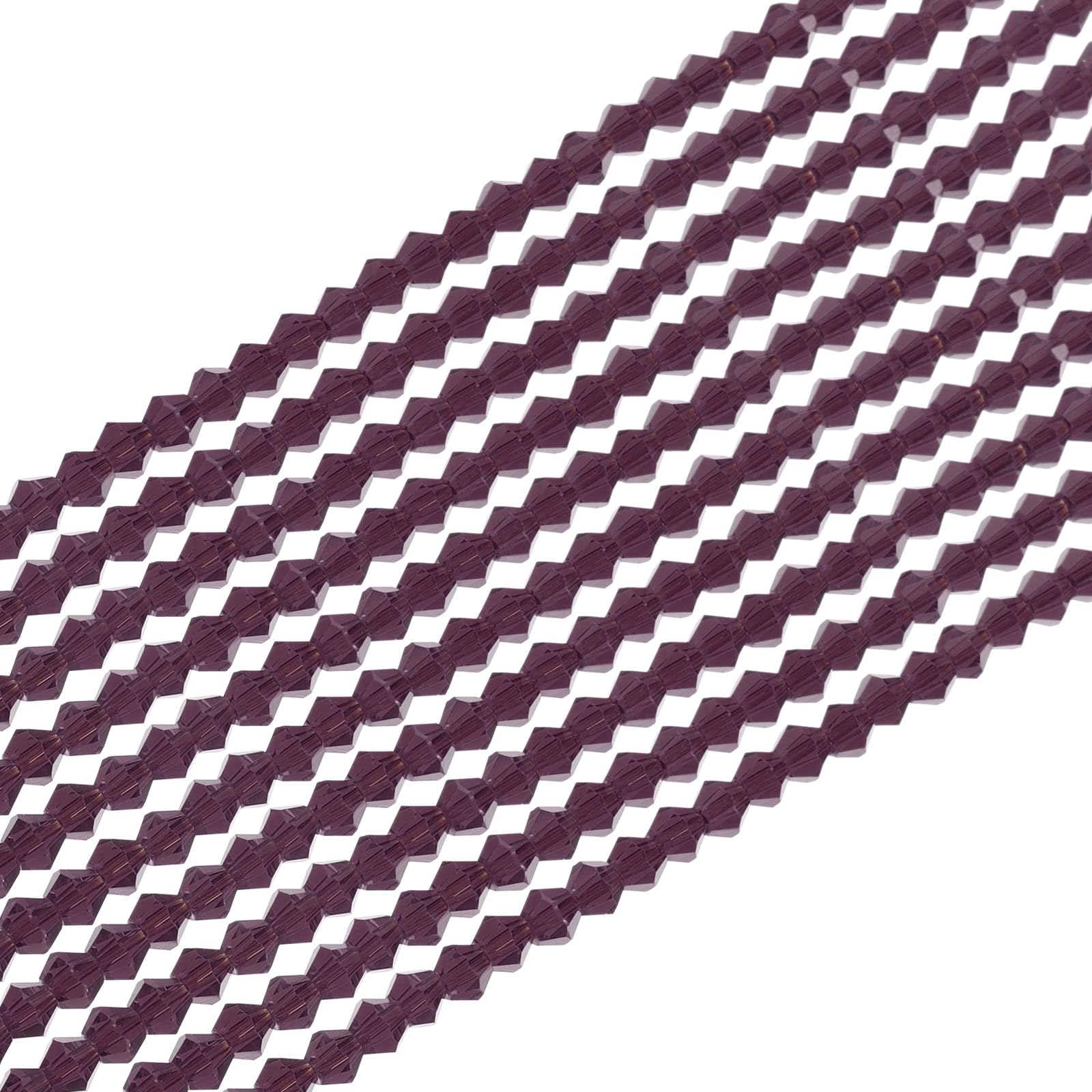 PATIKIL 10 Strands 4mm Bicone Crystal Glass Beads