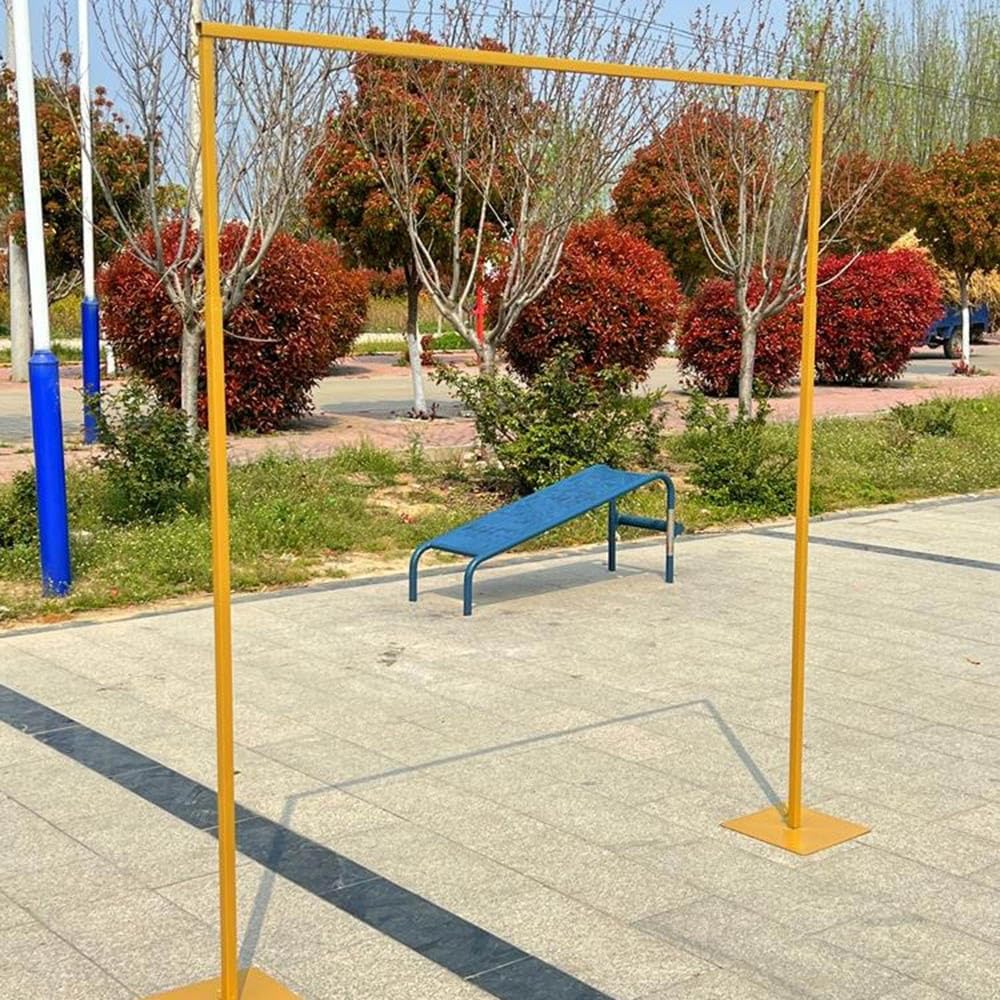3 x 3 m Metall-Hochzeitsbogenrahmen, quadratischer Garten-Hintergrund für Ballon- und Blumendekorationen, abnehmbarer Pavillon-Bogen für Hochzeiten und Veranstaltungen im Freien