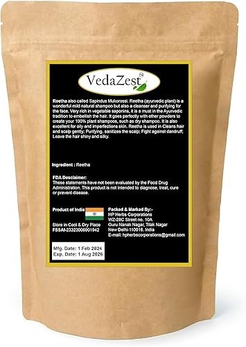 Miniatura 3 de Reetha Organic Reetha Raw Whole Reetha, Jabón Nueces Berries, Areetha, Kunkudukaialu - 156 g5.5 oz para lavandería, cabello, gel de baño y