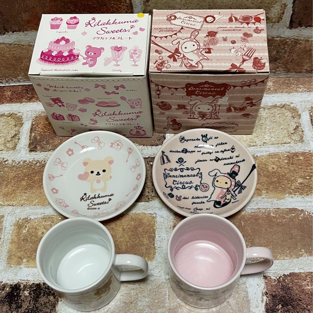  ハイビスカスマグカップ＆プレート2点セット Amazon.co.jp: サンエックス センチメンタルサーカス&リ マグカップ