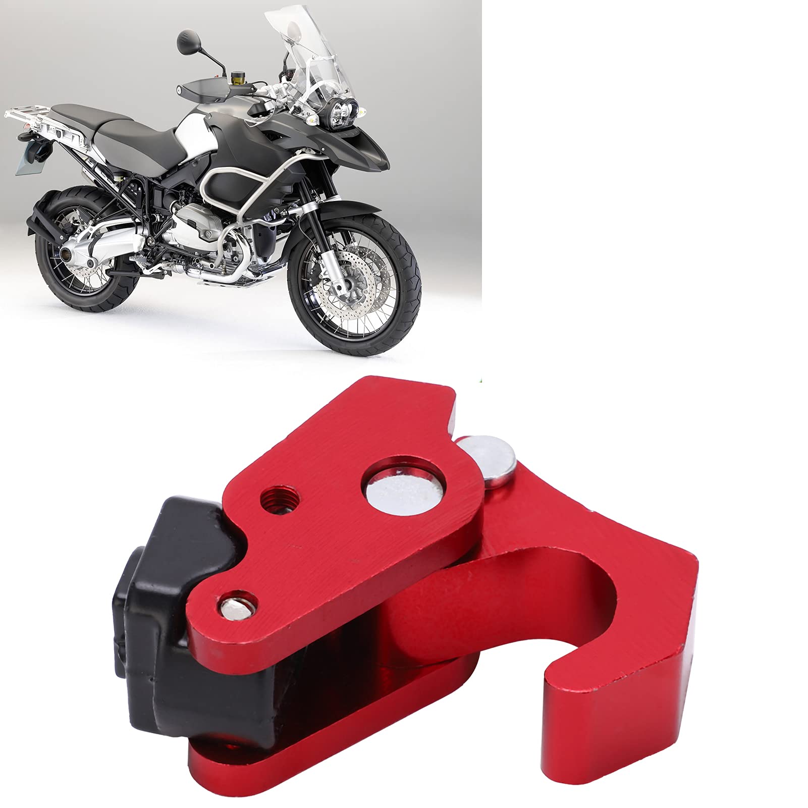 Gancio Universale Per Motocicletta, In Lega Di Alluminio CNC Per Casco Borsa Bagaglio Supporto Per Trasporto Rosso 94975657