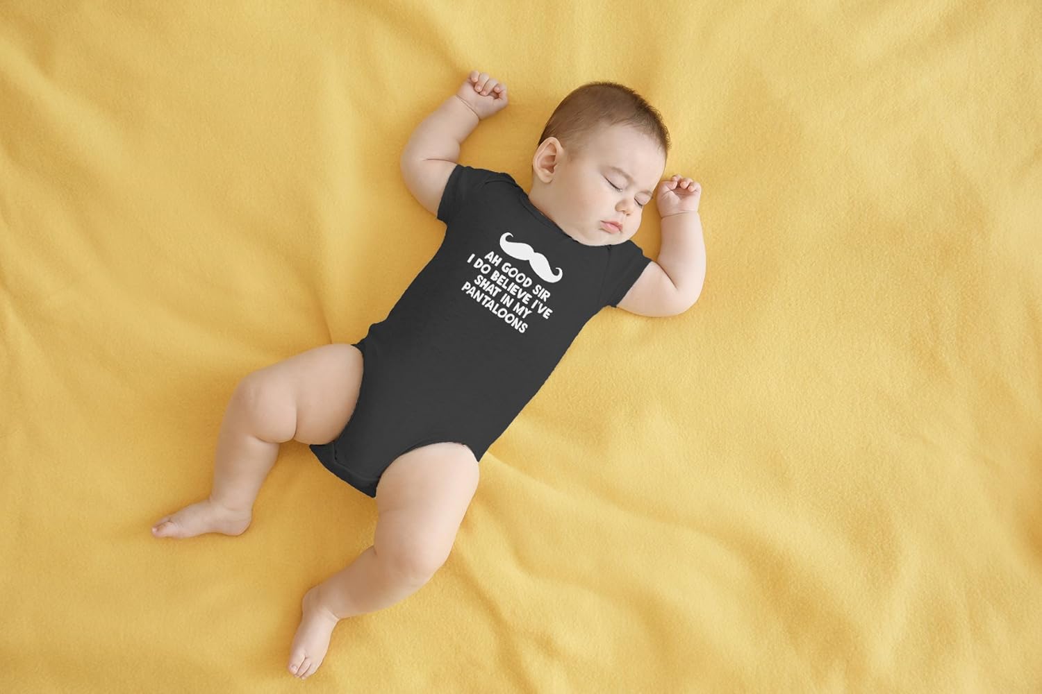 AW Fashions Ah Good Sir, I Do Believe I've Shat My Pantaloons Baby Bodysuit Cute Boy Girl Newborn Outfit - Image 6