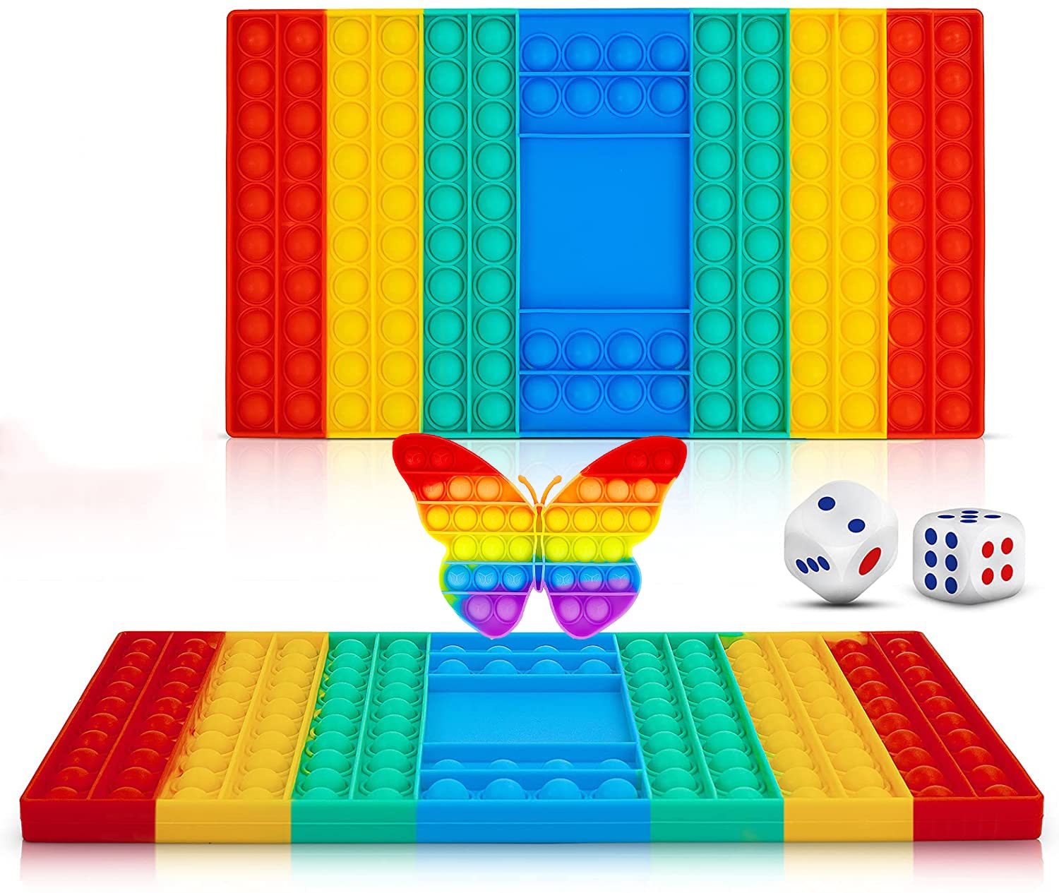 ATRI Pop It for Kids, Stress Relief for Adults, Anxiety Toy for All Ages, Simple Fidget Popper Toy, Different Shape Pop It for Kids, Educational Toy -1 Piece Pop up Game (Multicolor)