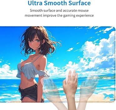 Mouse Pad Large 1200x600x3mm Gaming Mouse Pad Sexy Girls Mouse Pad Extra Large Gaming Mouse Pad Thick Non-Slip Mouse Pad Blue Oversized Large Large Keyboard Pad Rubber Bottom Desktop Protector for