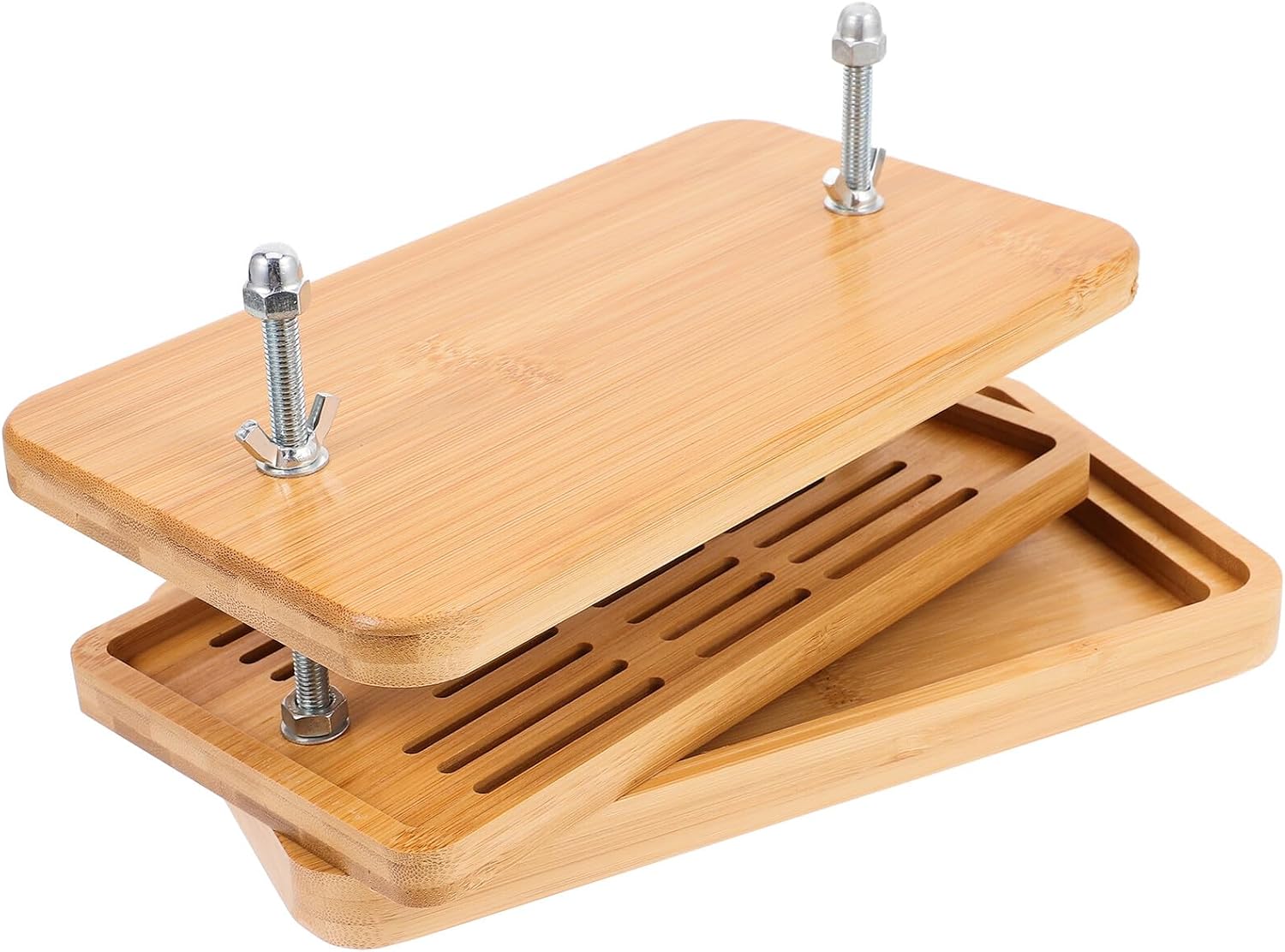 Tofu Press with 3-layer Drip Tray, 26x15cm Kitchen Tofu Maker Tool for Homemade Soybean Curd, Food Strainer for Fast Water in Home Cooking