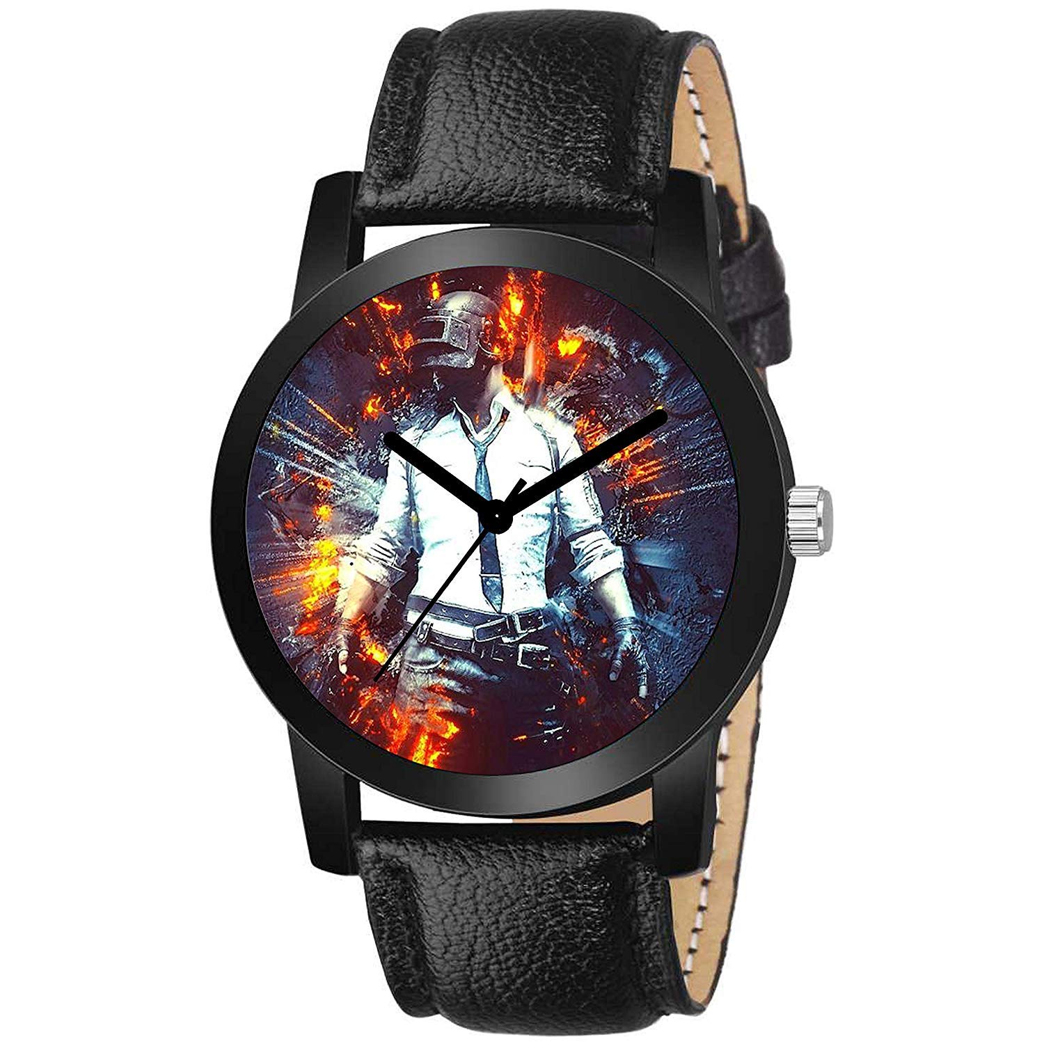 FROZIL Analogue Black Dial Pubg Leather Strap Watch for Men and Boy (B085B4KHWQ) Amazon Price History, Amazon Price Tracker